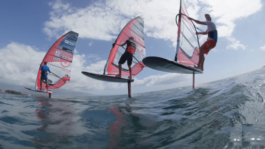 hydrofoil windsurf en Maui