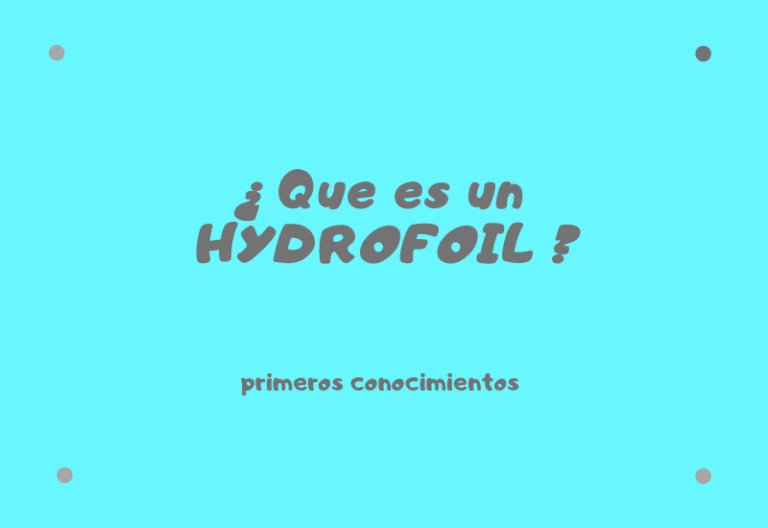 ¿que es un hydrofoil?